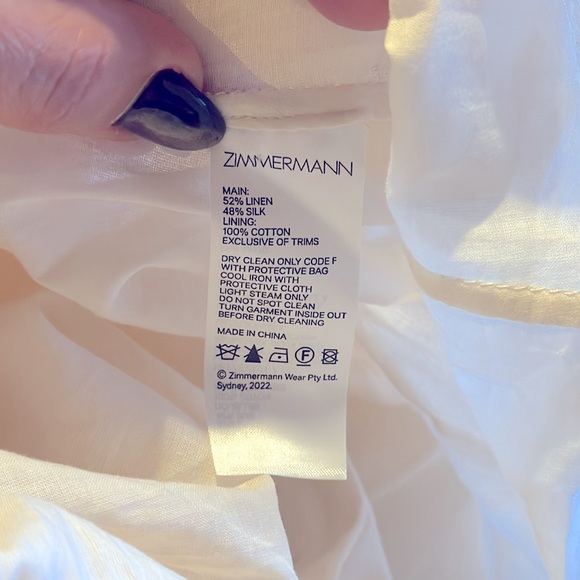 ZIMMERMANN Tama Belted Floral Midi-Dress Size Zimmermann 1 - Picture 13 of 15